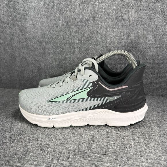 Altra Torin 6 Shoes Womens Size 7 Gray Mint Running Athletic Sneakers - Picture 4 of 12